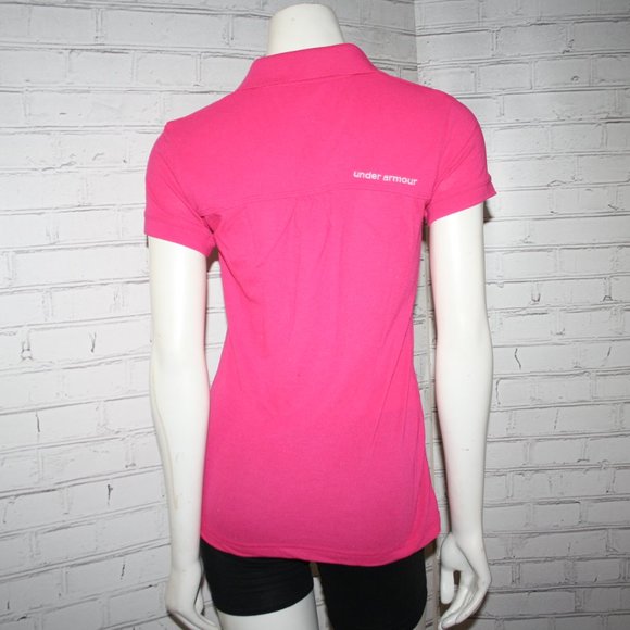 💖🔥 Hot Pink HeatGear Tee · Under Armour · Size Small - Picture 3 of 5